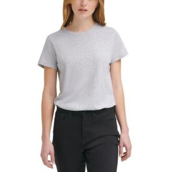 Calvin Klein Bodysuit Shirt Women's MEDIUM Gray Short-Sleeve Cotton Modal NEW - Picture 16 of 16